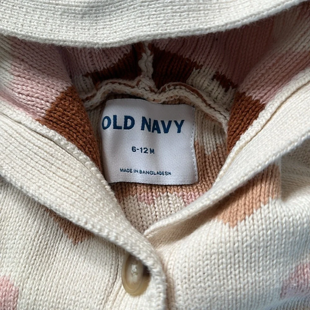 Old Navy Purple and White Hoodies for Cozy Comfort. Size 6-12 months. Butterfly
